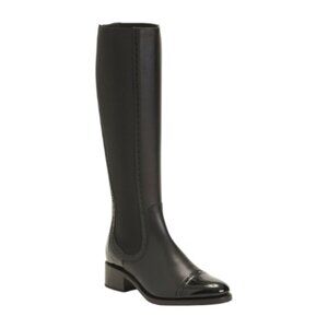 The Office Of Angela Scott Black Made In Portugal Leather Ms. Brigitte Boots